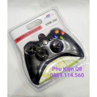 Tay cầm game đơn rung usb 360