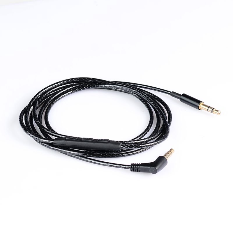 1.5m Braid 3.5mm to 2.5mm 3.5mm Jack Audio AUX Cable Cord With Mic Volume Control for Car Headphone Speaker Mobile Phone Tablet