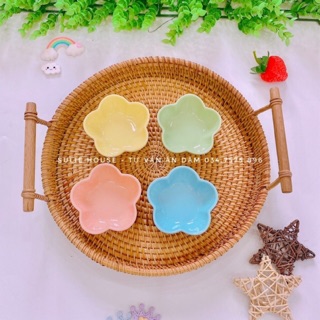Chén sứ hoa mini cho bé ăn dặm kiểu nhật