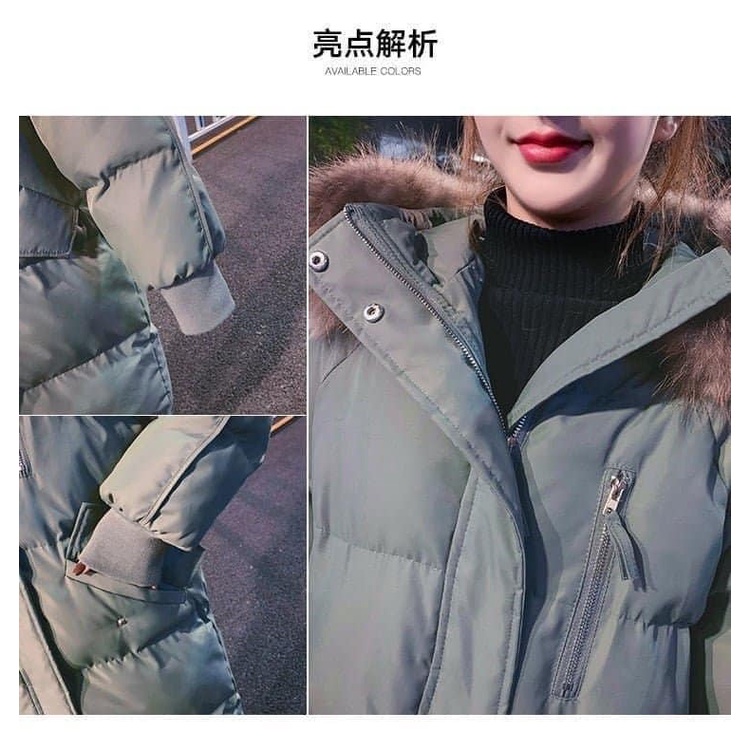 ÁO PHAO MŨ LÔNG DÁNG DÀI