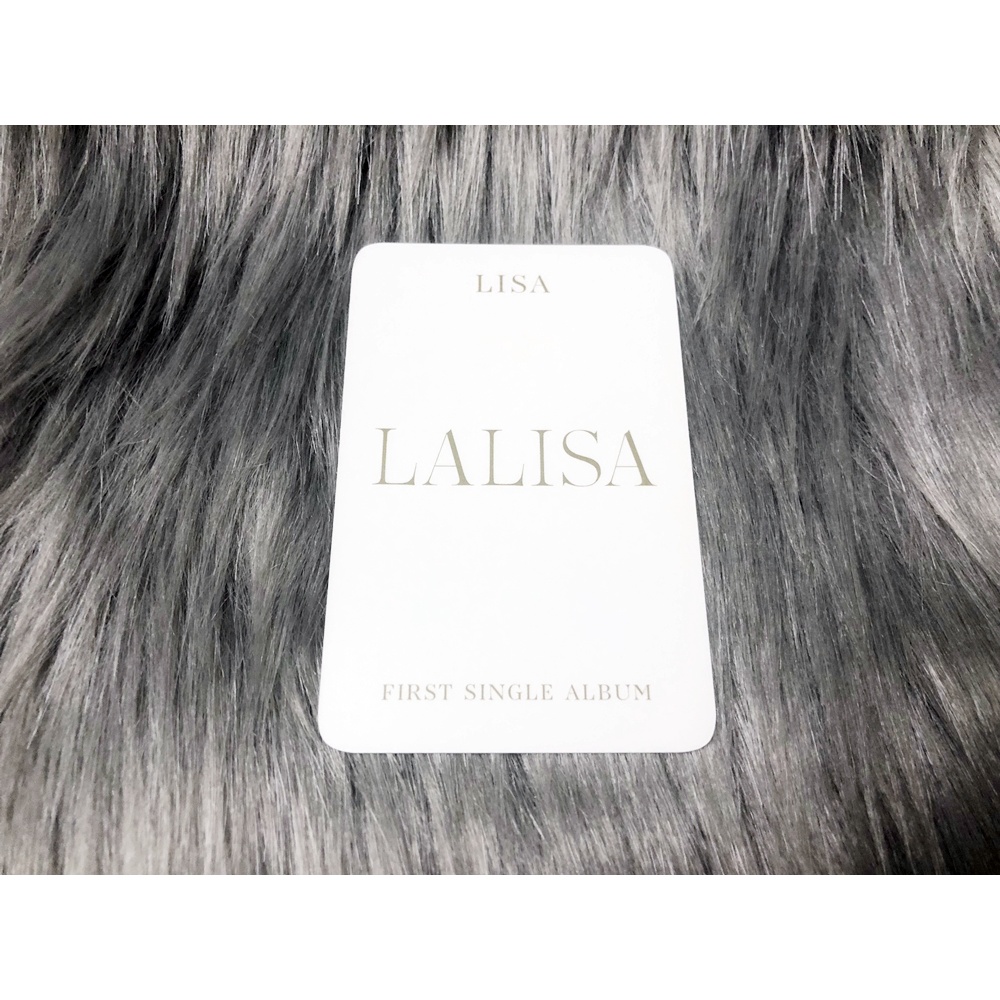 Card ảnh photocard BLACKPINK LISA LALISA từ bộ Preorder Ktown4u D