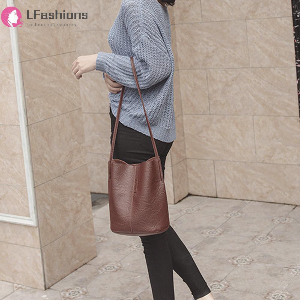 Túi da đeo chéo vai thời trang cổ điển đơn giản thời trang cho nữ