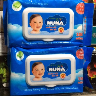 Khăn Ướt Nuna Bịch 100 tờ