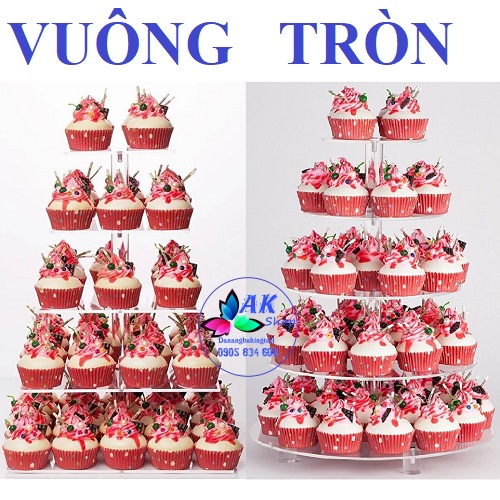 KỆ BÁNH MICA 5 TẦNG