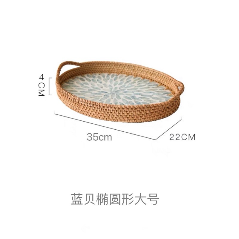 Giỏ Mây Đựng Trái Cây Di Động Cho Nhà Bếp