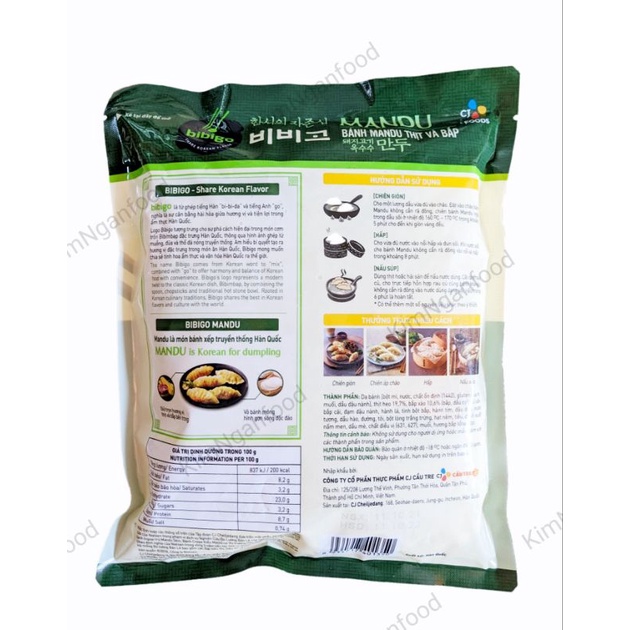 Bánh xếp MANDU Hàn Quốc CÁC LOẠI 350G