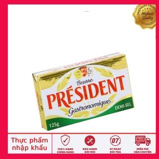 Bơ mặn president Salted Butter Nhập khẩu pháp