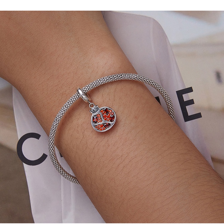 Mặt dây Bamoer bằng bạc 925 nhiều kiểu tùy chọn thời trang DIY