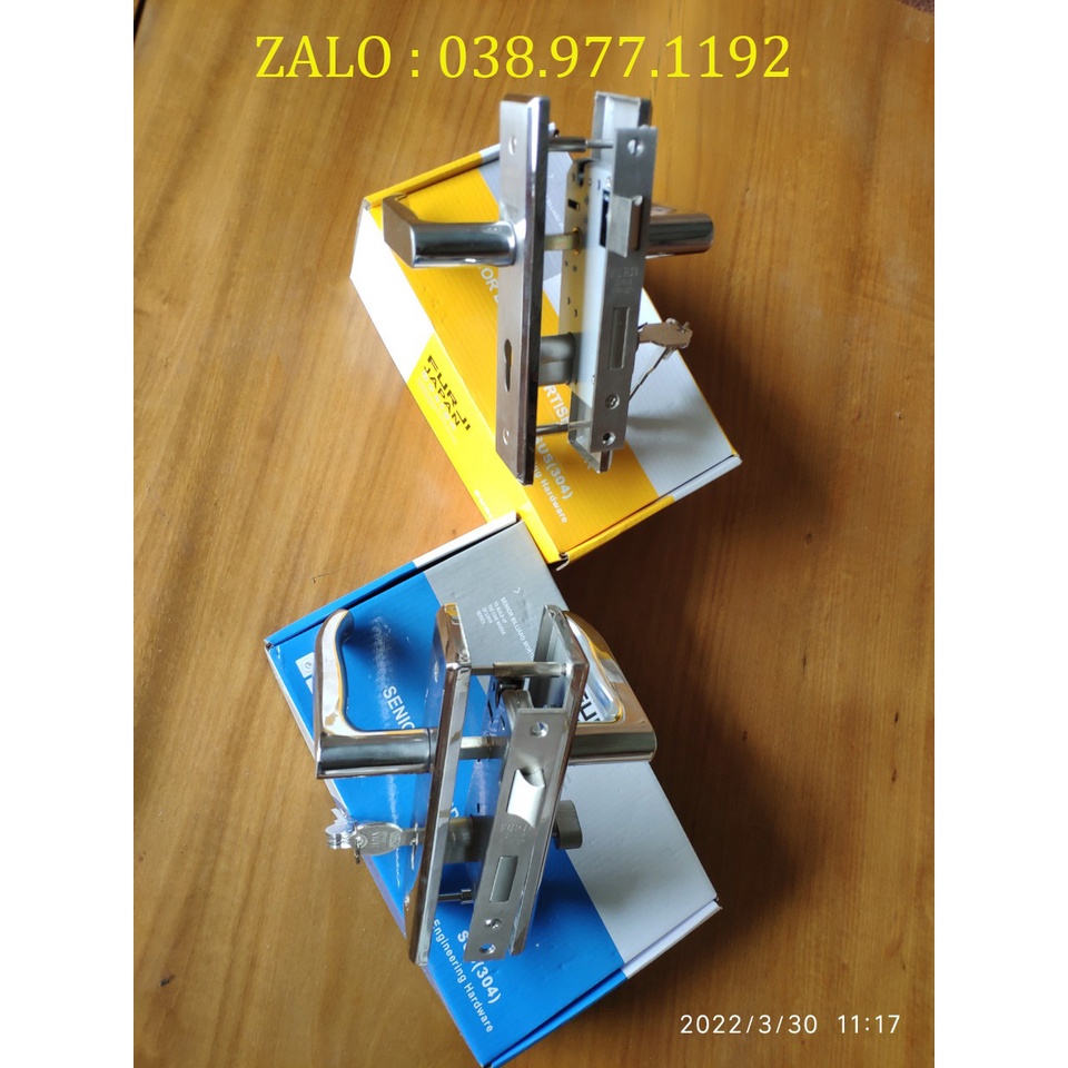 Khóa cửa thông phòng, khóa cửa gạt tay  INOX FURJI JAPAN CAO CẤP