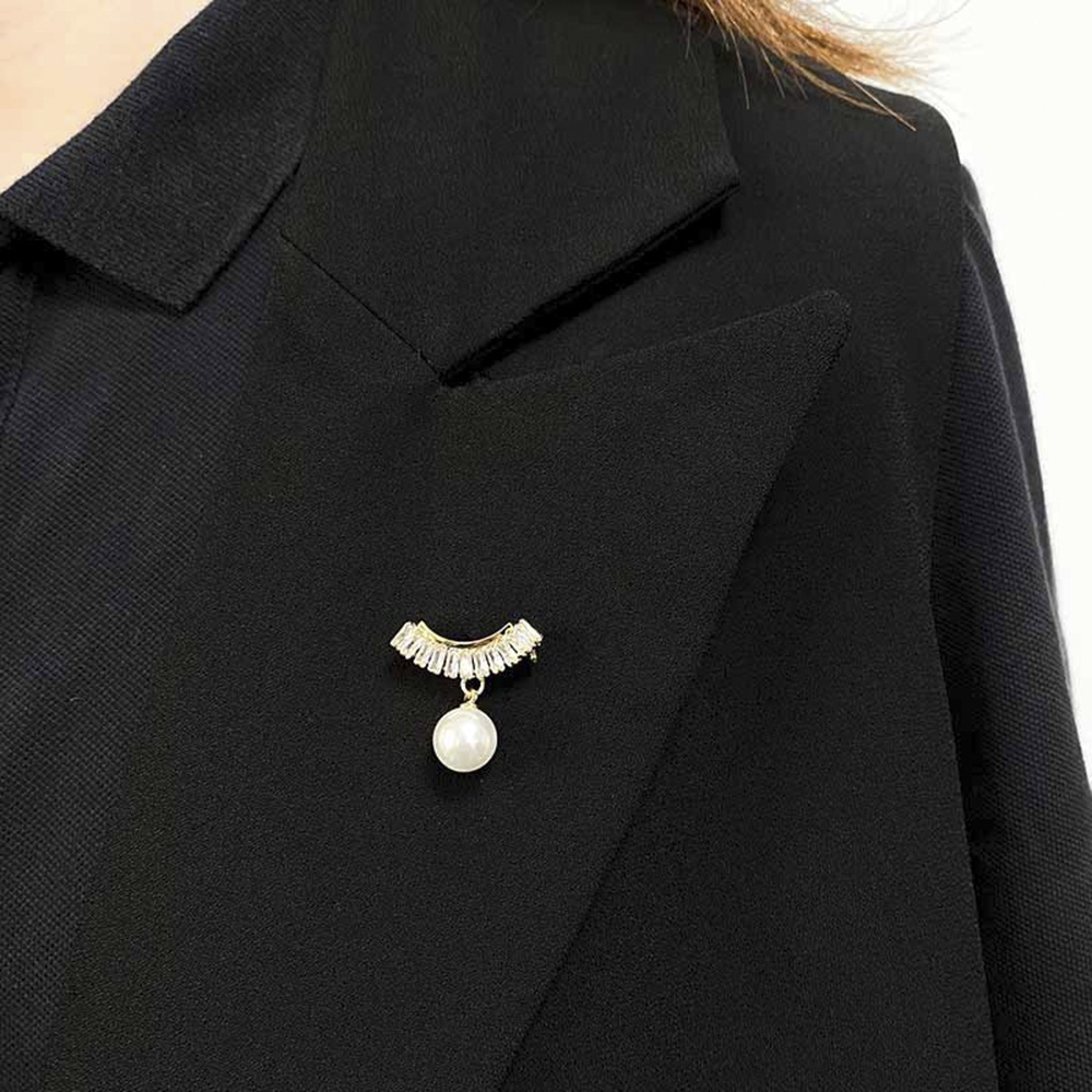 Ghim Cài Áo Đính Ngọc Trai Phong Cách Hàn Quốc Thời Trang