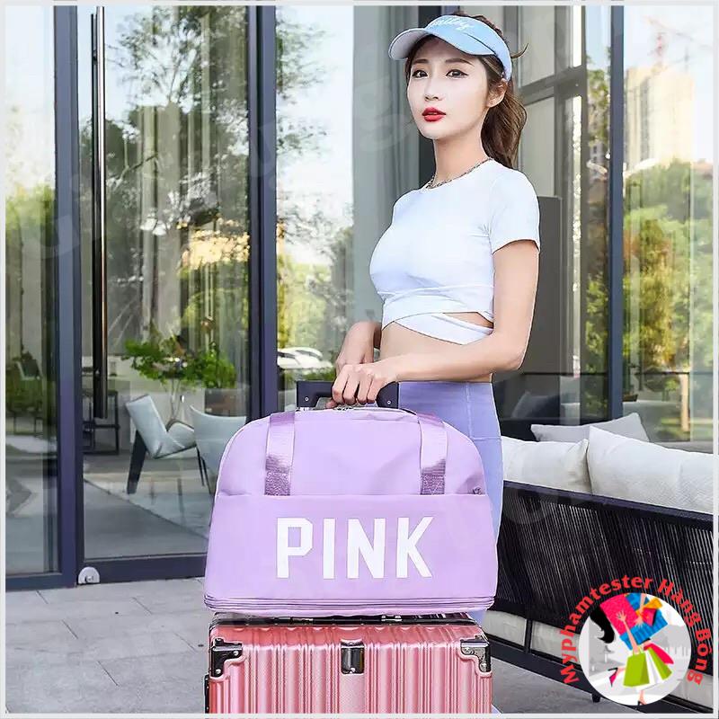 (HÀNG ĐẸP) Túi xách Pink gấp gọn nhiều màu, chống thấm nước