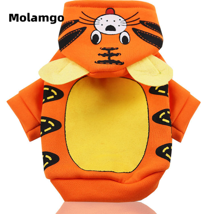 Áo Ấm Cún Cưng Có Mũ Trùm Đầu Thiết Kế Động Vật Hoạt Hình Đáng Yêu