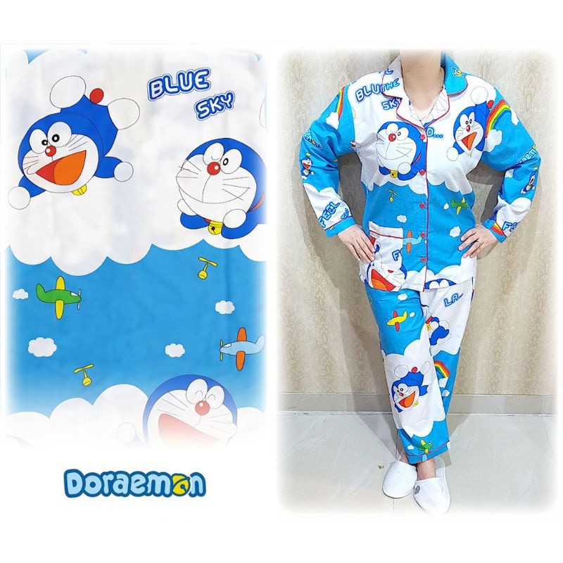 Bộ Đồ Ngủ Mini Hình Doraemon PP