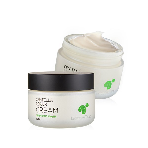 Kem Dưỡng Ẩm Phục Hồi Da Rau Má GoodnDoc Centella Repair Cream (50ml)