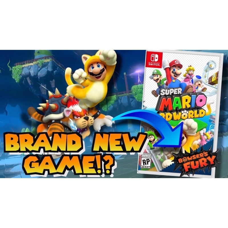 Đĩa game nintendo switch : Super Mario 3D World + Bowsers Fury - new seal