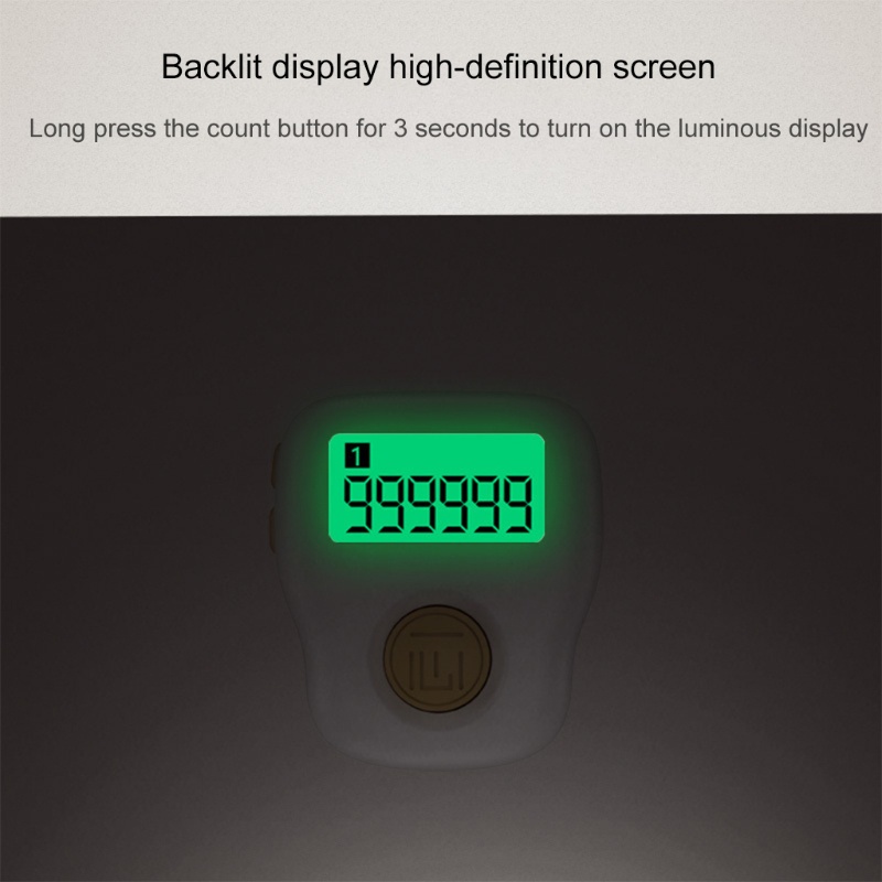 Máy Đếm Điện Tử Màn Hình LCD Kỹ Thuật Số Có Thể Sạc Lại Tiện Dụng