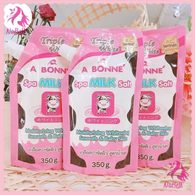 Muối Tắm con bò Tẩy Tế Bào Chết A Bonne Spa Milk Salt 350gr - Thái Lan