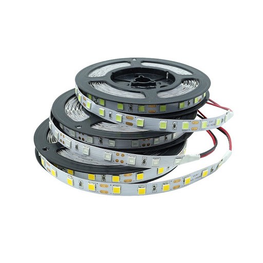 Led Dây Dán 12V 5054 Cuộn 5M - Cuộn Led Dây Dán Chip Led 5054 Đơn Sắc Trắng Vàng Dán Viền Tủ, Trang Trí