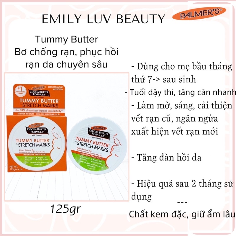 Kem chống rạn da Tummy Butter for Stretch Marks