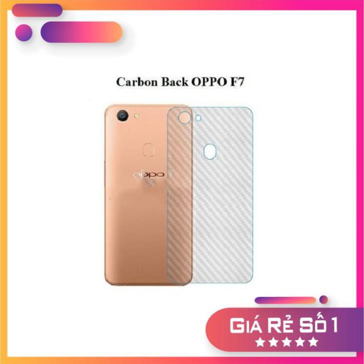 [Rẻ]  OPPO F7 MIẾNG DÁN MẶT LƯNG VÂN CARBON -đẹp