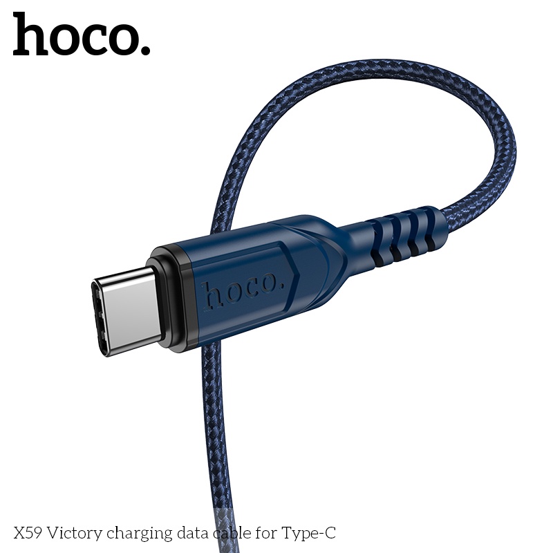 (Mới) Dây Cáp Sạc Nhanh Hoco X59 Cổng IP Type C - Full Box