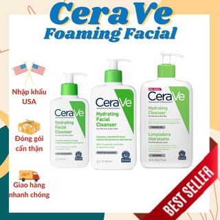 [Đủ Size] Sữa Rửa Mặt CeraVe Hydrating Dành Cho Da Khô