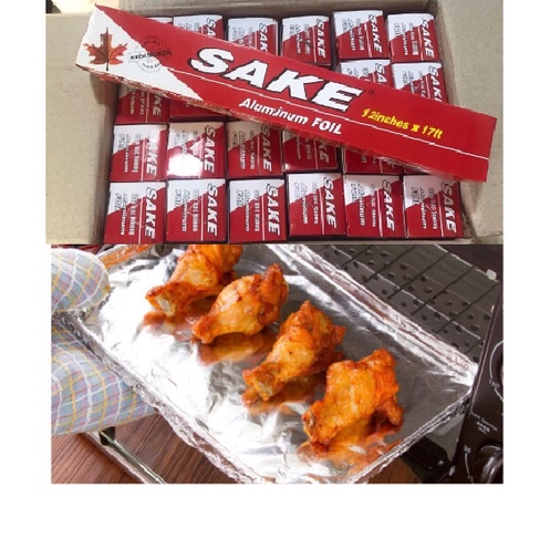GIẤY BẠC NƯỚNG THỰC PHẨM (THỊT,CÁ,Giấy bạc nướng thức ăn Sake foil 30cm* 5met)