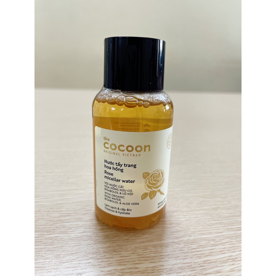 Nước Tẩy Trang Hoa Hồng Cocoon 140ml - Sạch Sâu, Cấp Ẩm Và Dịu Da