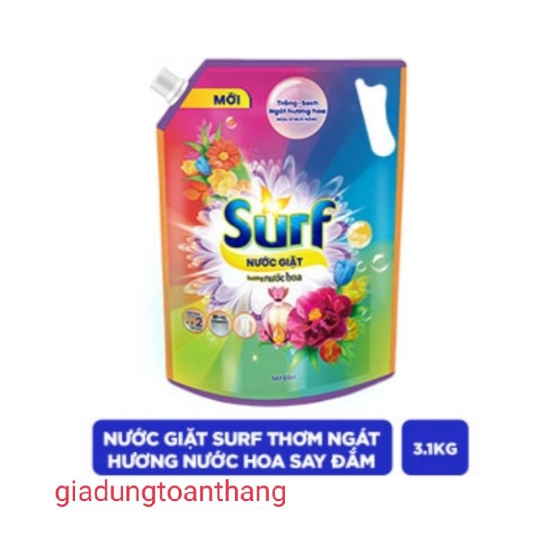 Nước giặt surf hương nước hoa say đắm 3,1kg.