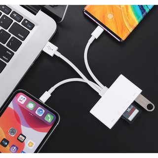 Đầu đọc thẻ nhớ SD. đầu lọc thẻ nhớ. cáp OTG kiêm đầu chuyển đổi usb cho iphone type c đa năng tự động kết nối.