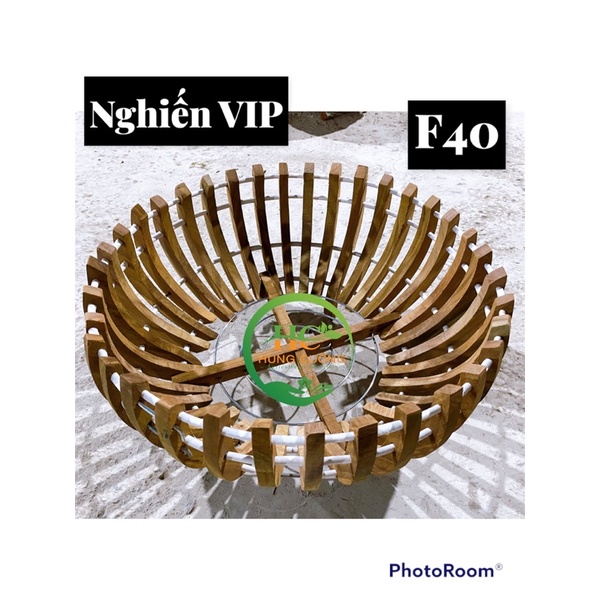 CHẬU GỖ NGHIẾN TRỒNG LAN CAO CẤP F35,40