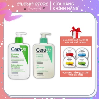Sữa rửa mặt cerave dịu nhẹ 473ml cho da dầu/ da khô