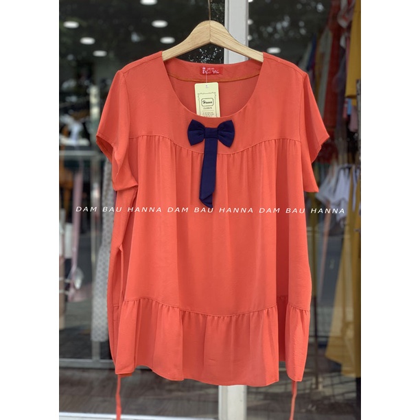 [SIZE 75-100KG] Áo bầu big size công sở áo đẹp tphcm vải lụa tuyết cao cấp thoáng mát không nhăn thoải mái có size 100kg