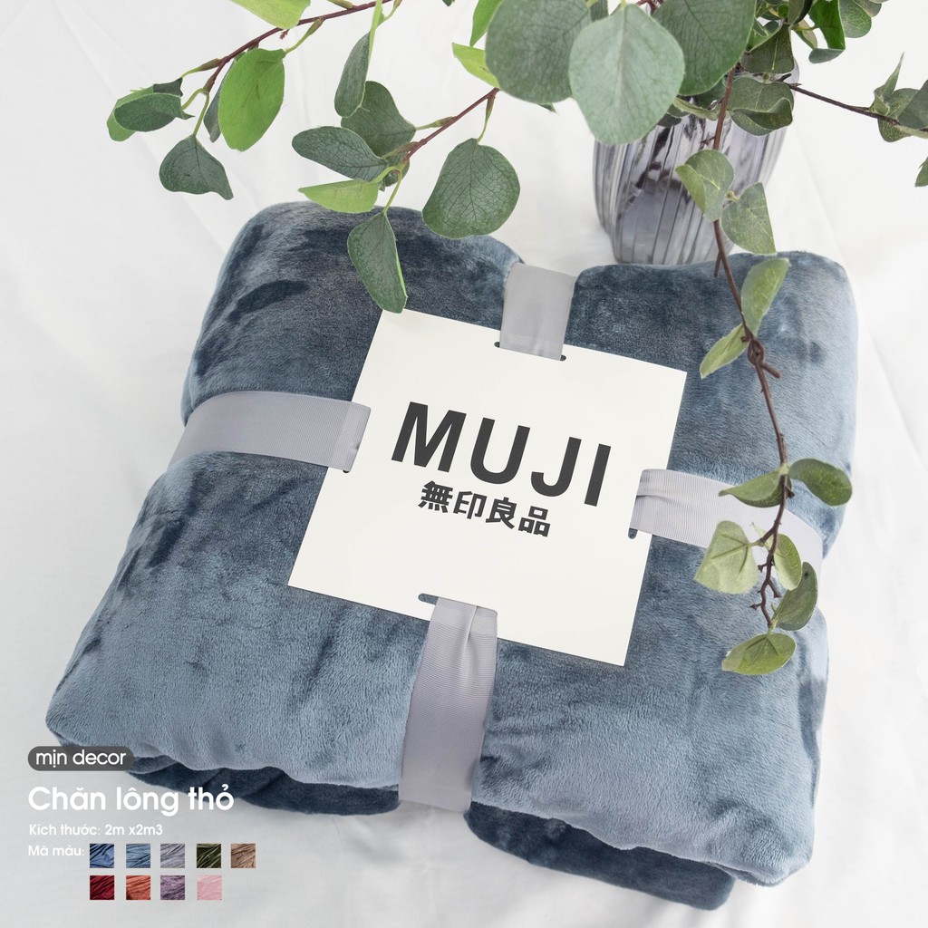 (Live) Chăn Lông Thỏ ☀️FREESHIP☀️ Chăn Lông Tuyết Muji ULTIMATE BLANKET - Chăn Hè Thu Đông Cao Cấp