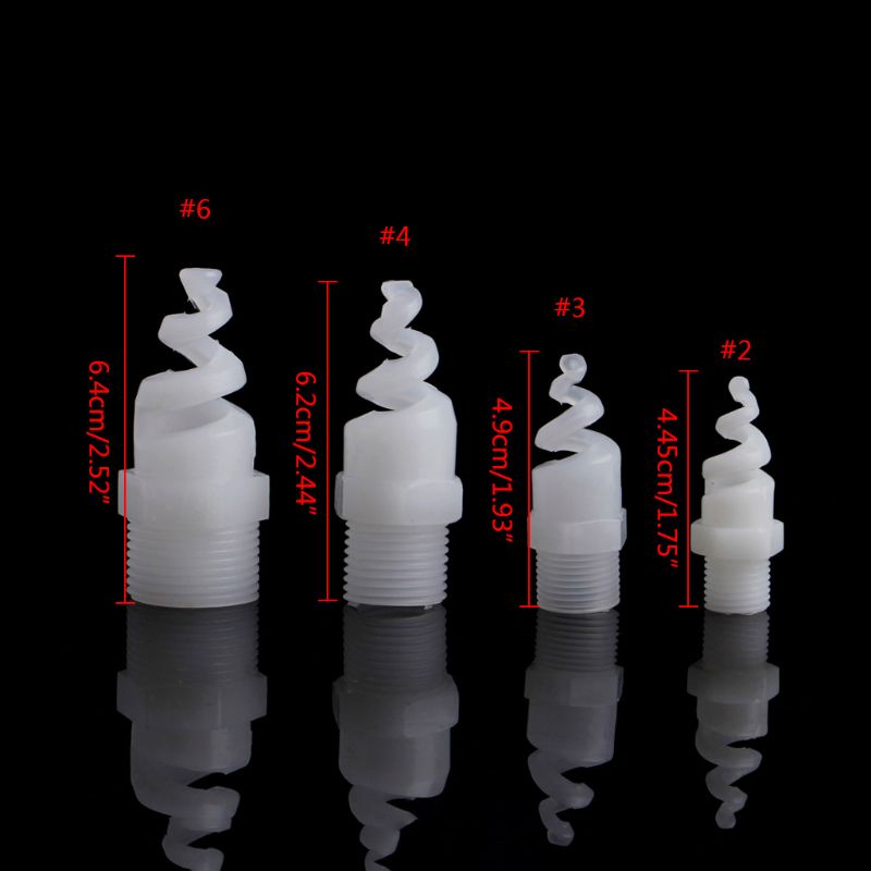 ✿ Bộ 5 Đầu Phun Nước Nhựa PP 1 / 4 &quot;3 / 8&quot; 1 / 2 &quot;3 / 4&quot;