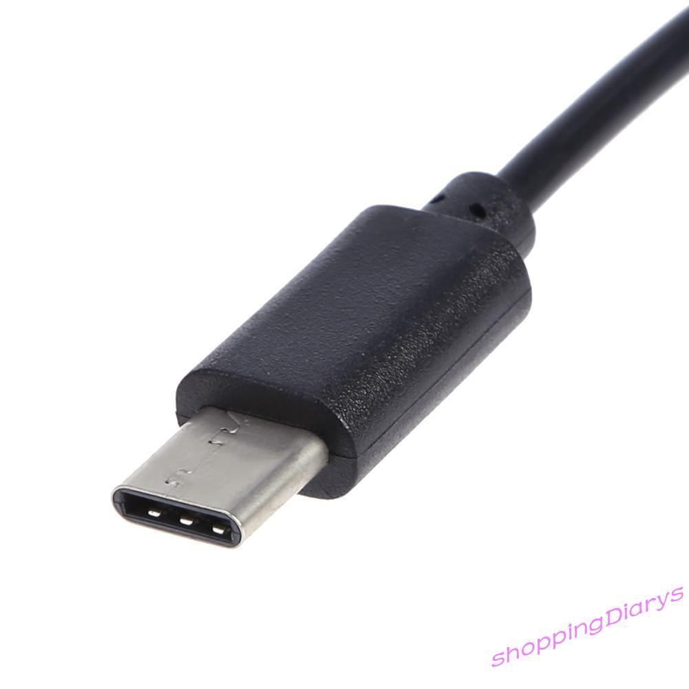 Bộ 2 Dây Cáp Chuyển Đổi Cổng Usb-A / F + Micro Usb Sang Usb 3.1 Type-C Male