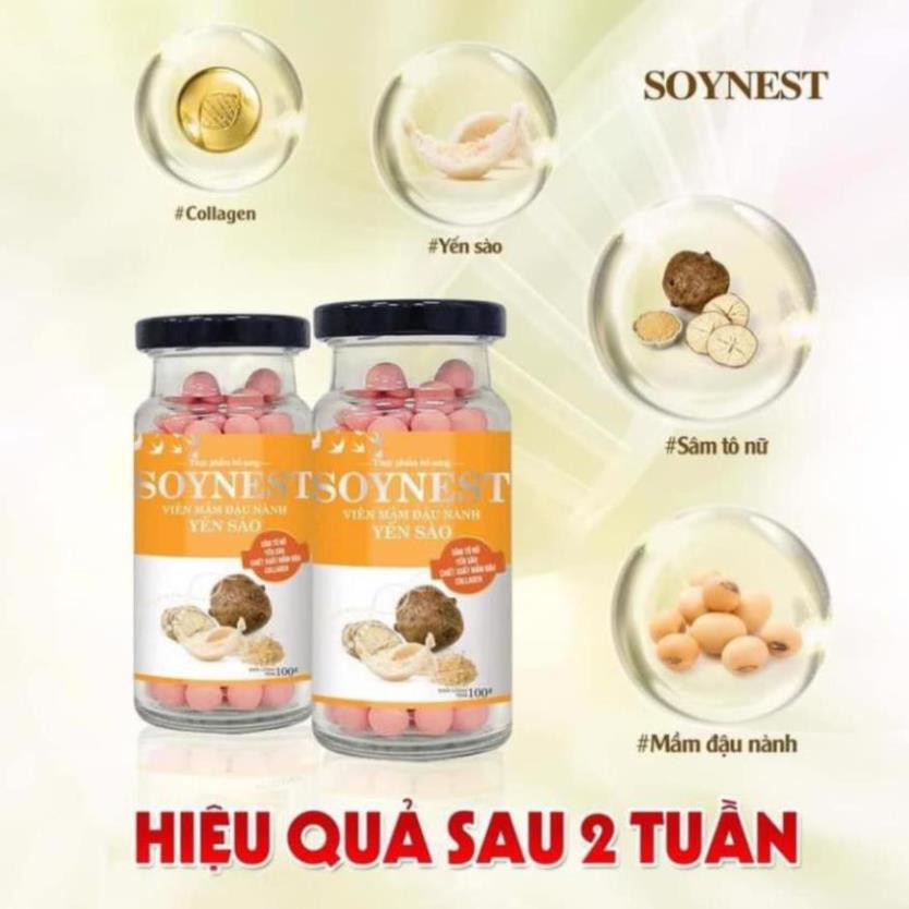 Viên mầm đậu nành yến sào soynest - MUA 3 TẶNG 1