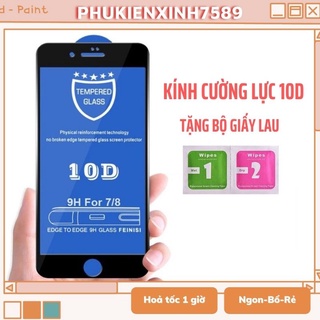 Kính Cường Lực Ip ⚡ Kính Cường Lực 10D Full Màn ⚡ Full Các Dòng Ip Từ 6-12 Promax - TGDĐ89