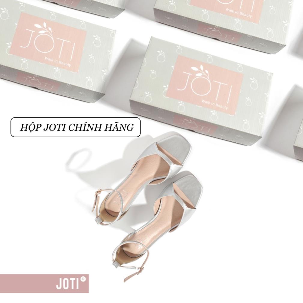 Giày Xăng Đan Cao Gót Nữ JOTI Karima 3256VN5 - Mũi Vuông Quai Hậu Đế Trụ Cao 6cm Da Mờ - Mang Công Sở Dự Tiệc PO