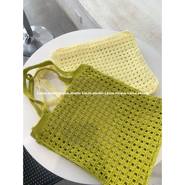 NET CROCHETBAG - TÚI TOTE LEN BASIC