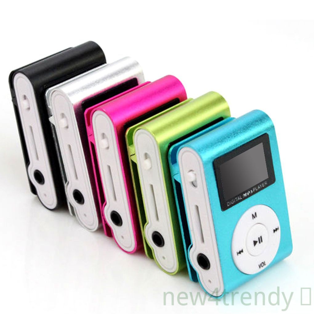 Máy Nghe Nhạc Mp3 Mini Mp3 Có Kẹp Gắn Màn Hình Lcd Hỗ Trợ Thẻ Nhớ Micro Sd Tf