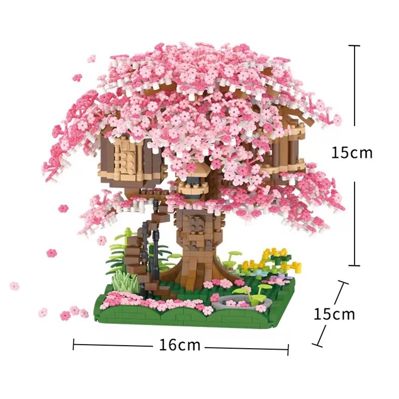 Đồ Chơi Lắp Ráp Mô Hình Ngôi Nhà Cây Hoa Anh Đào N0.605 2028
