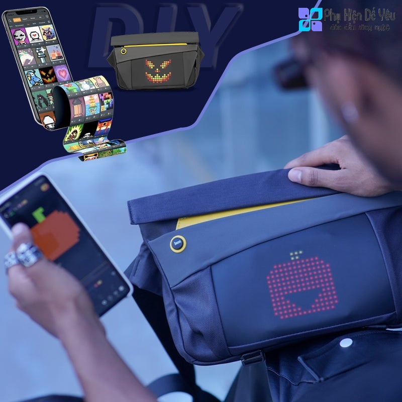 Túi đeo chéo Divoom SlingBag-V (SẢN PHẨM ĐƯỢC PHÂN PHỐI CHÍNH HÃNG TẠI THỊ TRƯỜNG VIỆT NAM)