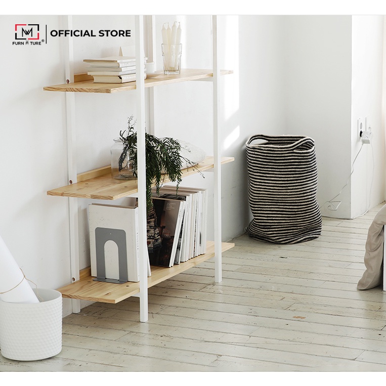 Nowship hcm - Kệ sách trang trí đa năng Hàn Quốc 345 tầng nhiều màu - B bookshelf - thương hiệu MW FURNITURE