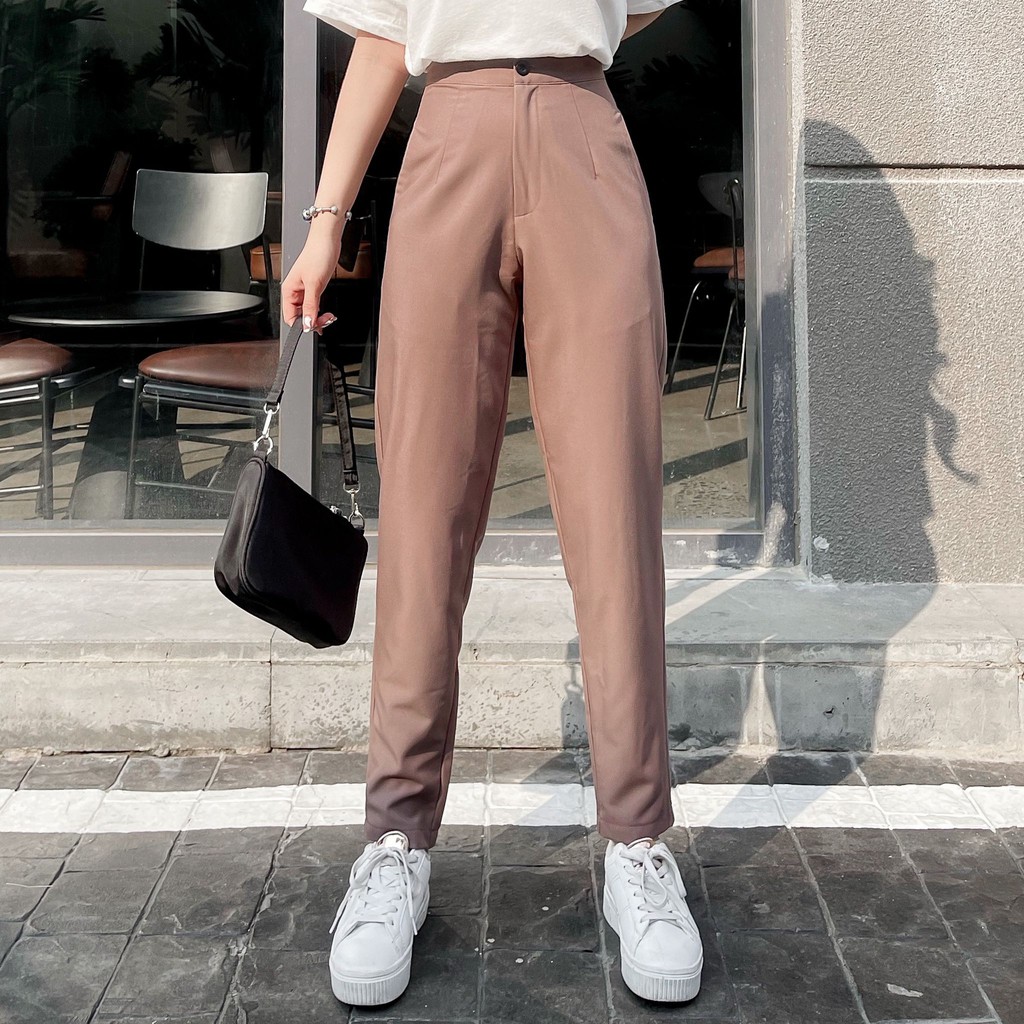 QUẦN TÂY FORM BAGGY BASIC ZAREEN TRS15 - NÂU TÂY