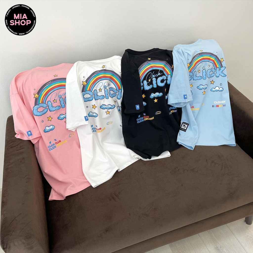 Áo thun tay lỡ MIA, Áo phông nữ form rộng dáng Unisex/Ulzzang mặc lẻ cặp nhóm hình CLICK
