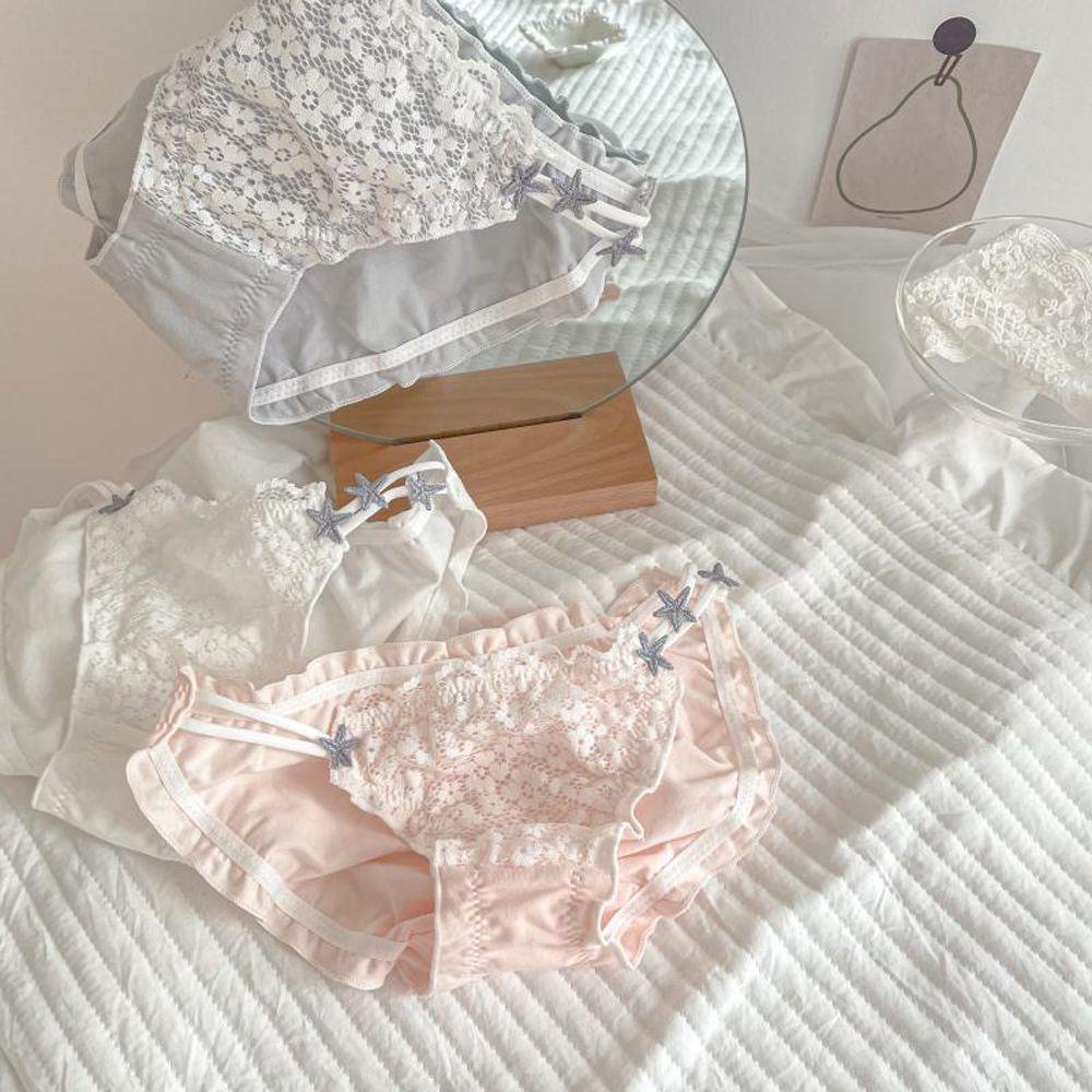 Quần Lót Cotton Thoáng Khí Họa Tiết Hoa Xinh Xắn Cho Nữ
