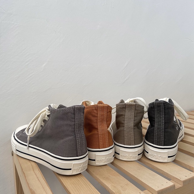 Giày sneakers cao cổ jean Korea Ulzzang