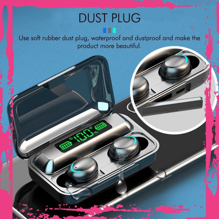 Tai Nghe Bluetooth Wireless Amoi F9 Pro 5.0 Cảm Ứng Chạm Chống Nước Bản Cao Cấp Dùng Được Cho Điện Thoại IOS và Android | BigBuy360 - bigbuy360.vn