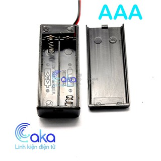 Hộp đế Pin AAA có nắp và công tắc